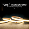 مصباح خط أحادي اللون COB 12 فولت 24 فولت Ra90 4 مللي متر عرض 480 خرزة أضواء شريط ليد أحمر